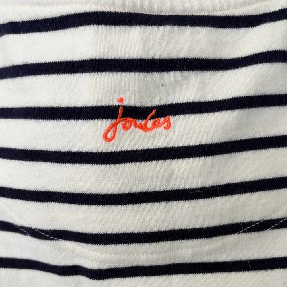 Joules Black and White Striped Dress, Size 8 - Picture 6 of 7